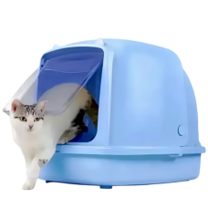 Catidea Cat Ears Cat Litter Station 15L Blue